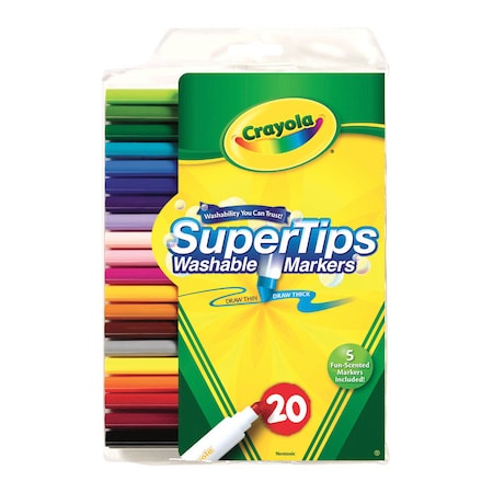 Crayola Crayola SuperTips Assorted Fine Tip Markers 20 pk 58-8106